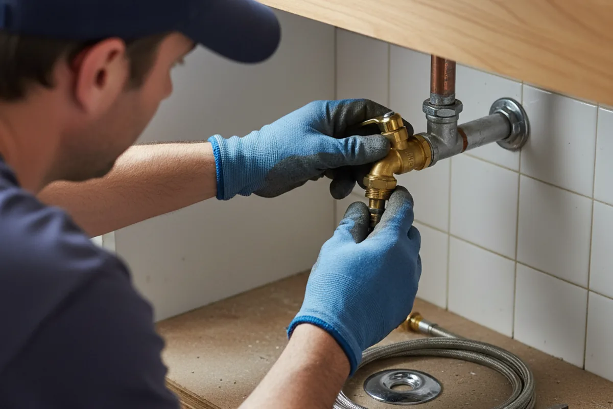 Shutoff valve and fitting work during Emergency Plumbing in Smicksburg